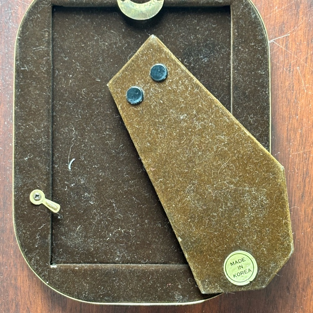 Vintage Solid Brass Puffy Picture Frame - Picture 5 of 10
